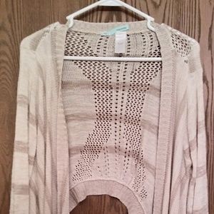 Nice tan and cream short cardigan